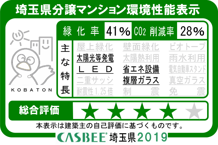 埼玉県分譲マンション環境性能表示